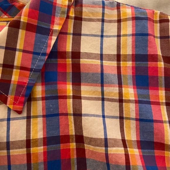 Talbots Plus Size 2X Fall Colored Plaid Shirt - Picture 4 of 6